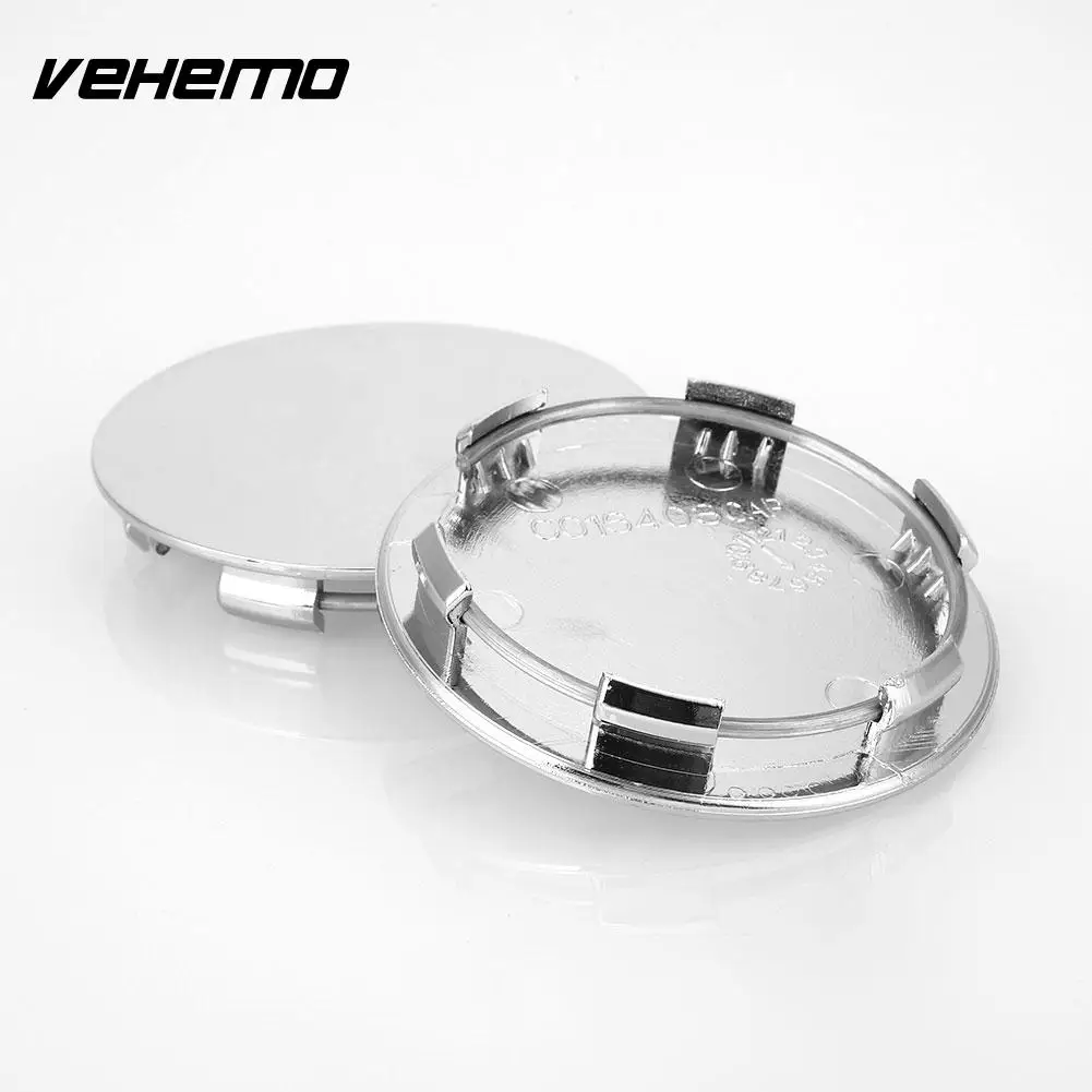 Vehemo 4 шт. Центральная крышка колеса для 65 мм-57 мм колпачок ступицы Стильный чехол на рулевое колесо наклейки для авто