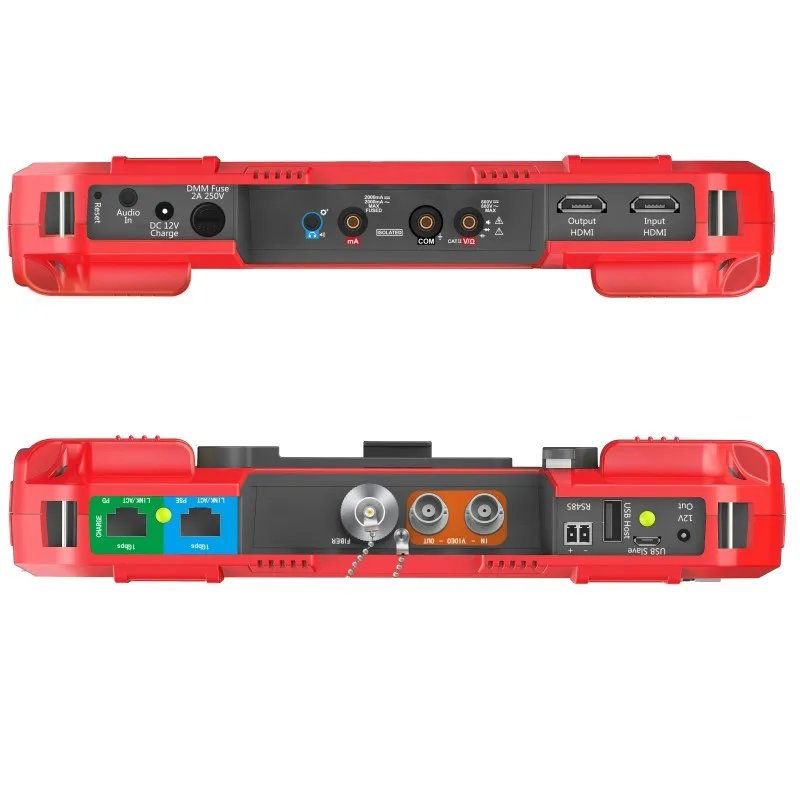  Newest 7 Inch H.265 4K IP camera tester 8MP TVI CVI 5MP AHD CVBS CCTV Tester Monitor with Multimete