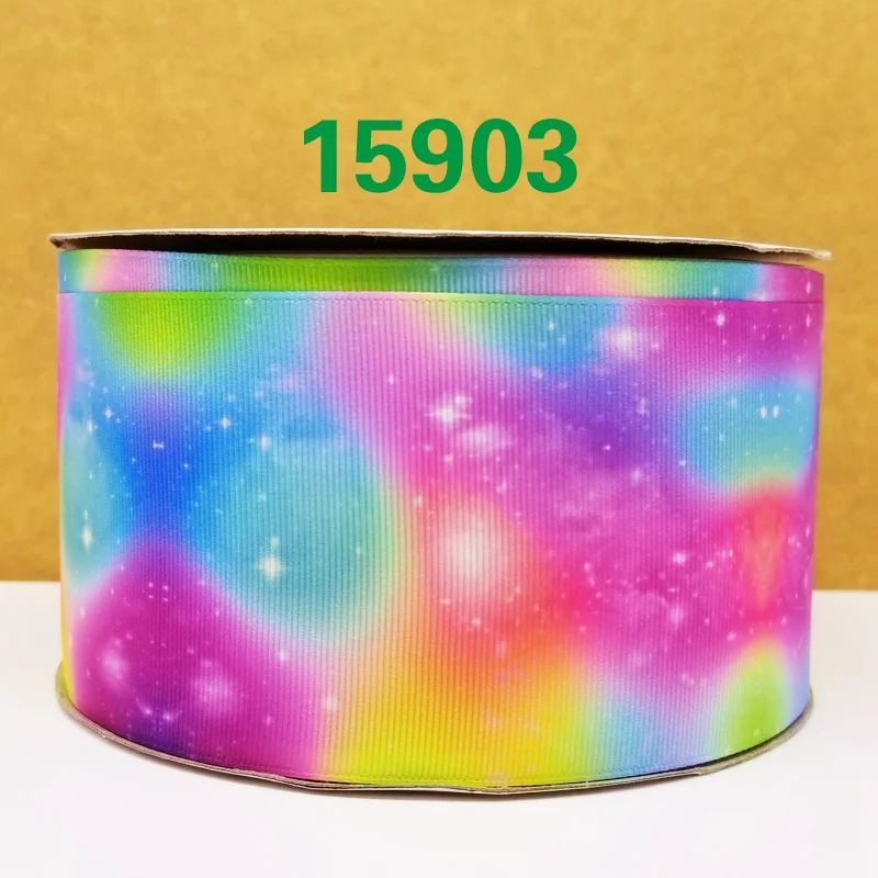 15903 50 двор мультфильм печатных Grosgrain ленты 18306 - Цвет: 15903