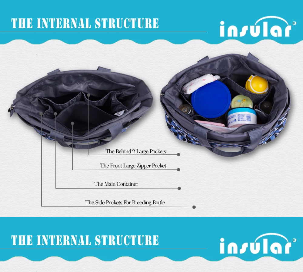 Подгузники Сумки, большая емкость детские пеленки Сумки, Сумки дорожная сумка для мамы-10098