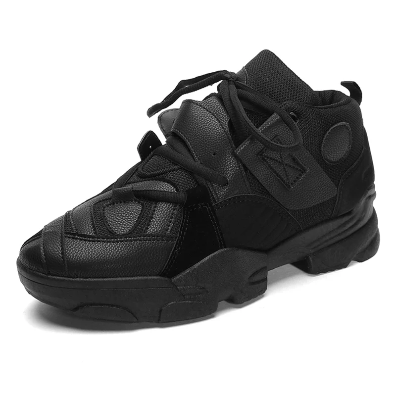 BomKinta/ретро-кроссовки на толстой подошве; мужская обувь на платформе; стильная разноцветная грязная обувь; дышащая мужская обувь для взрослых; теннисная обувь - Цвет: Black