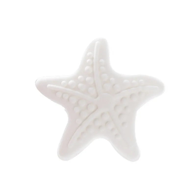 White Star 4 шт./лот круглый тихий двери, задняя стенка анти-столкновения коврик Сенсорная панель дверная ручка Защитная Подушка дверной замок, Противоударная наклейки - Цвет: White Star