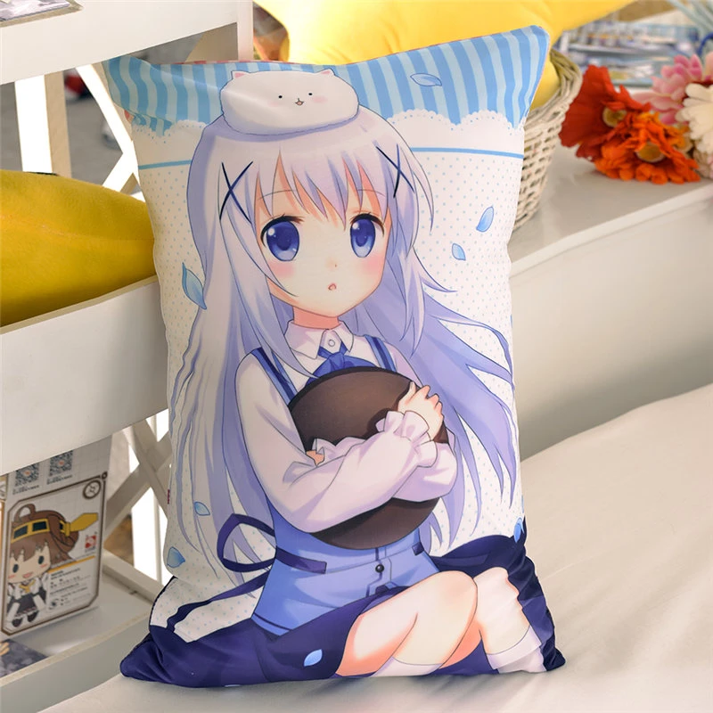 アニメは注文をウサギ Kokoa チノ抱き抱き枕かわいいカワイイ漫画クッションぬいぐるみ2way生地 Body Pillow The Pillowsbody Pillow Cute Aliexpress