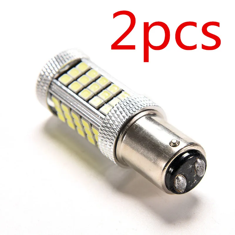 2 шт. автомобильные светодиодсветодиодный лампы BAY15D 1157 P21/5W 63 SMD 66 3528 DC 12 В 30
