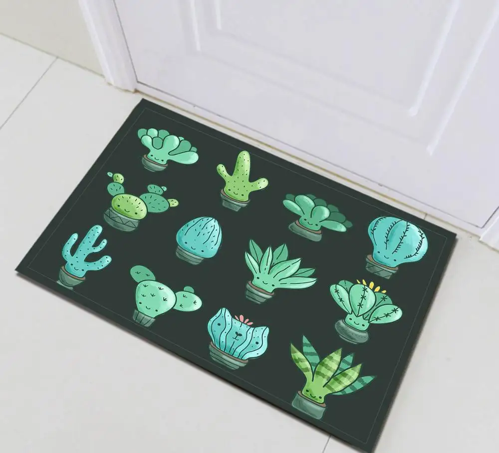 13645 60*40 Kids Cute Cats Pug Dog Cartoon Animal Door Bath Mats Memory Foam Anti Slip Soft Rug for Bedroom Toilet Floor Kitchen Home - Цвет: 13645