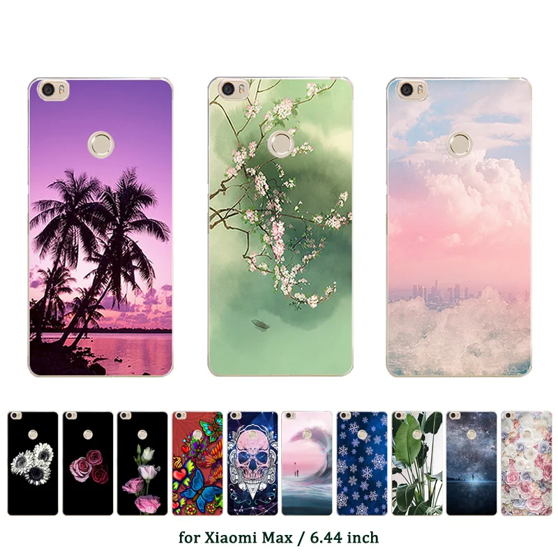 

For Xiaomi Mi MAX Case 6.44 inch Coconut Printed Phone Shell Back Cover for Xiaomi Mi MAX Silicon Largest Phone Case Xiomi