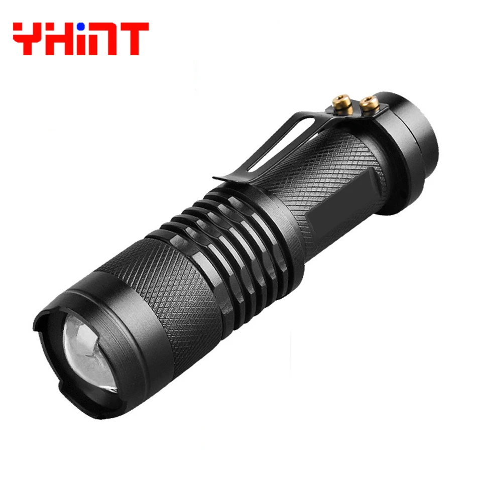 Goede Hoge kwaliteit Q5 Aluminium Waterdicht Zoombare CREE Q5 LED 14500 Oplaadbare Batterij voeding Fakkel Tactische Multi Zaklamp