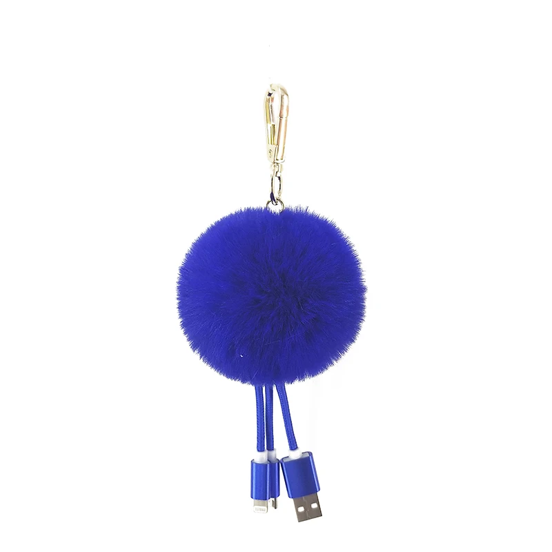 Портативный USB Плетеный брелок из веревок помпон ручной работы Pom Ball Ювелирное