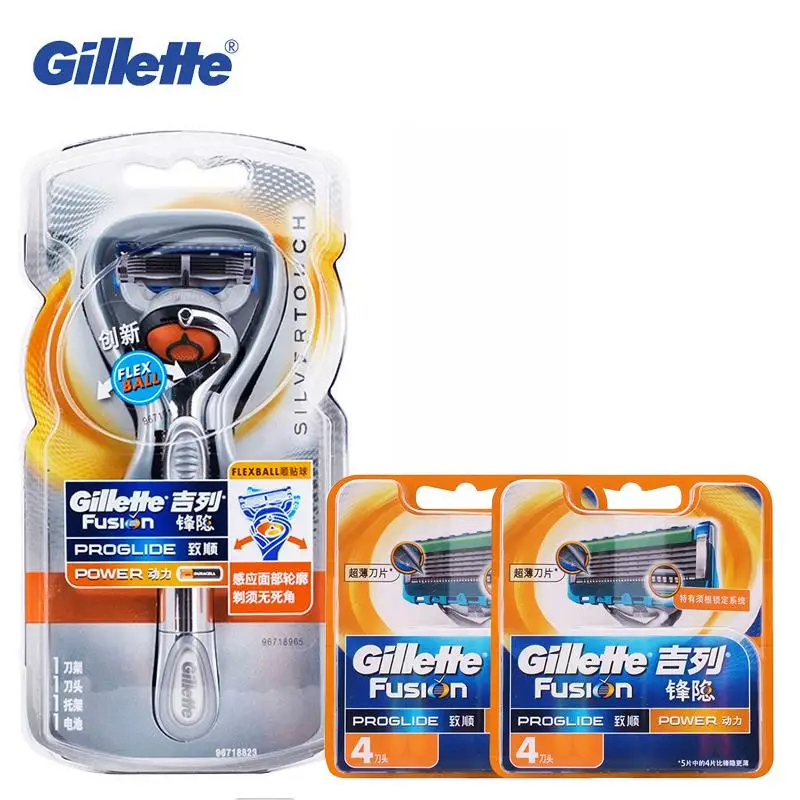 Gillette Fusion Мощность бритвенный станок для бритья лезвия Для мужчин стрижки Батарея