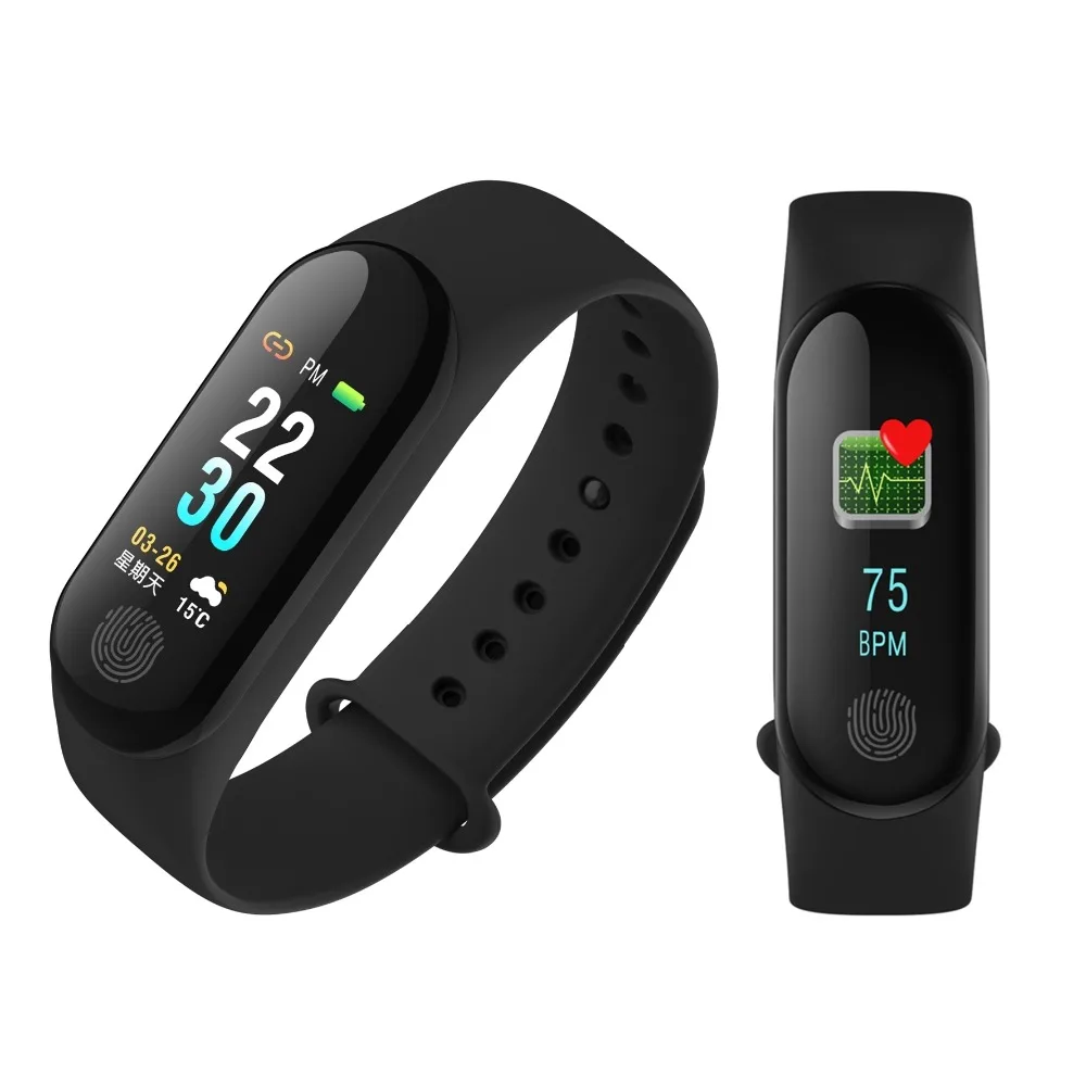 

EXRIZU Smart Wristband 0.96" Color Screen Waterproof Bluetooth Smart Bracelet Heart Rate Monitor Sport Watch Fitness Tracker