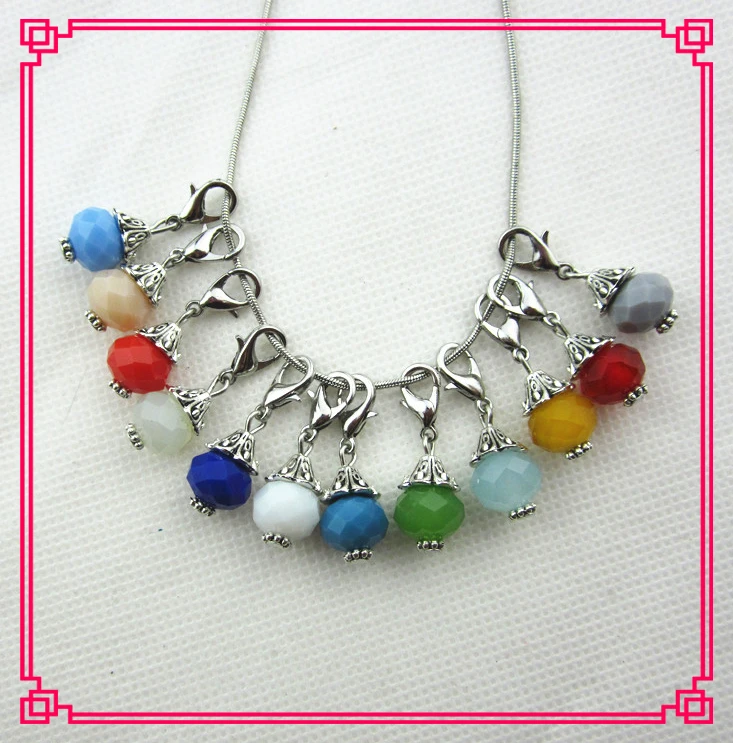 Hot selling 120pcs/lot 10mm silver mix 12 different crystal rhinestone dangle charms lobster clasp for floating lockets | Украшения и