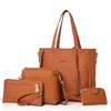 Women Bag Set Top-Handle Big Capacity Female Tassel Handbag Fashion Shoulder Bag Purse Ladies PU Leather Crossbody Bag 2