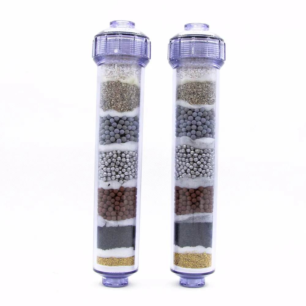 7 IN 1 Alkaline Mineral Post Water Filter Cartridges With KDF,Activated Carbon For Reverse Osmosis Water Purification 2PCS/PACK 7 IN 1 Alkaline Mineral Post Water Filter Cartridges With KDF,Activated Carbon For Reverse Osmosis Water Purification 2PCS/PACK