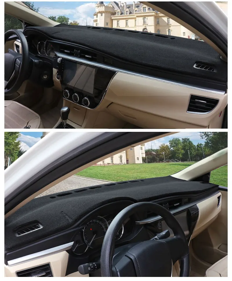 For LHD Toyota Corrola 2017 2016 2015 2014 2013 2012 Car Dashboard Mat Cover Pad Auto Shade Cushion Interior Styling Accessories (9)