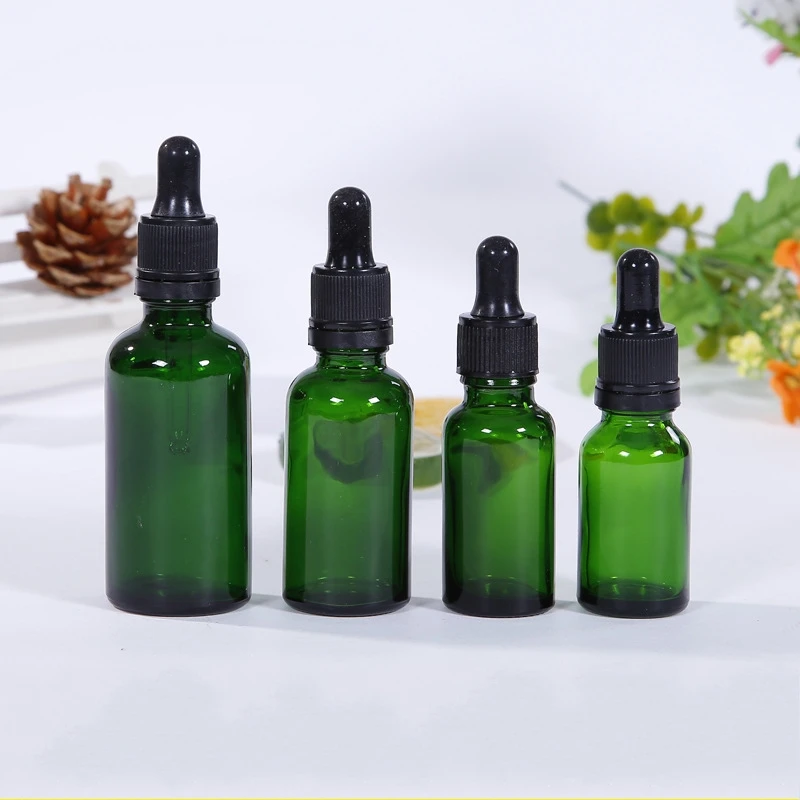 Download 6pcs Green Empty Glass Dropper Bottle With Glass Eye Droppers For Essential Oils Aromatherapy E Cigarette Liquid 5 100ml Storage Bottles Jars Aliexpress