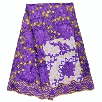 

Nigerian Lace for Wedding 2019 High Quality Embroidery French Tulle Mesh African Lace Fabric Blue Green Purple Rose Red Laces