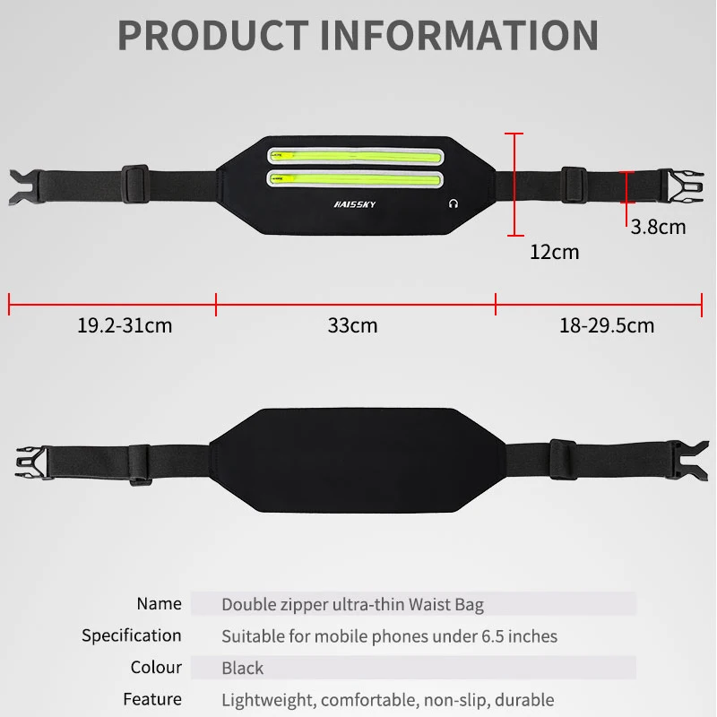 Беговая Спортивная поясная сумка чехол для samsung Note 10 S10 A70 A50 водонепроницаемый спортивный пояс для фитнеса чехол для iPhone Xs Max XR X huawei P30