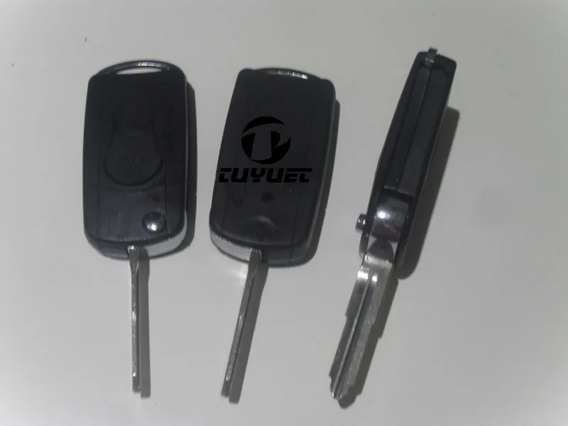 Modified Key Shell for Ssangyong Actyon SUV Kyron 2 Button Flip Folding Remote Key Case key case car key shell key shell