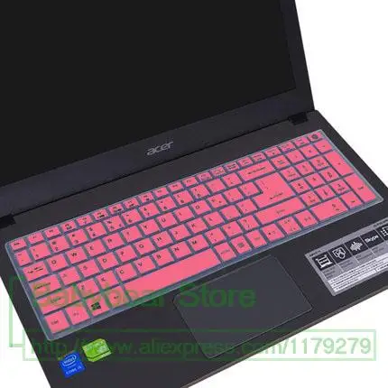 15,6 15 дюймов силиконовая клавиатура протектор кожного покрова для acer Aspire 5 A515 A515-15 A515-15G E5-523G E5-576G E5 523G 575G 576G - Цвет: pink