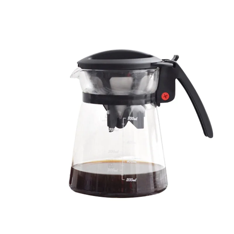 Original coffee tiamo filter pot set coffee pot drip tray 500mltray