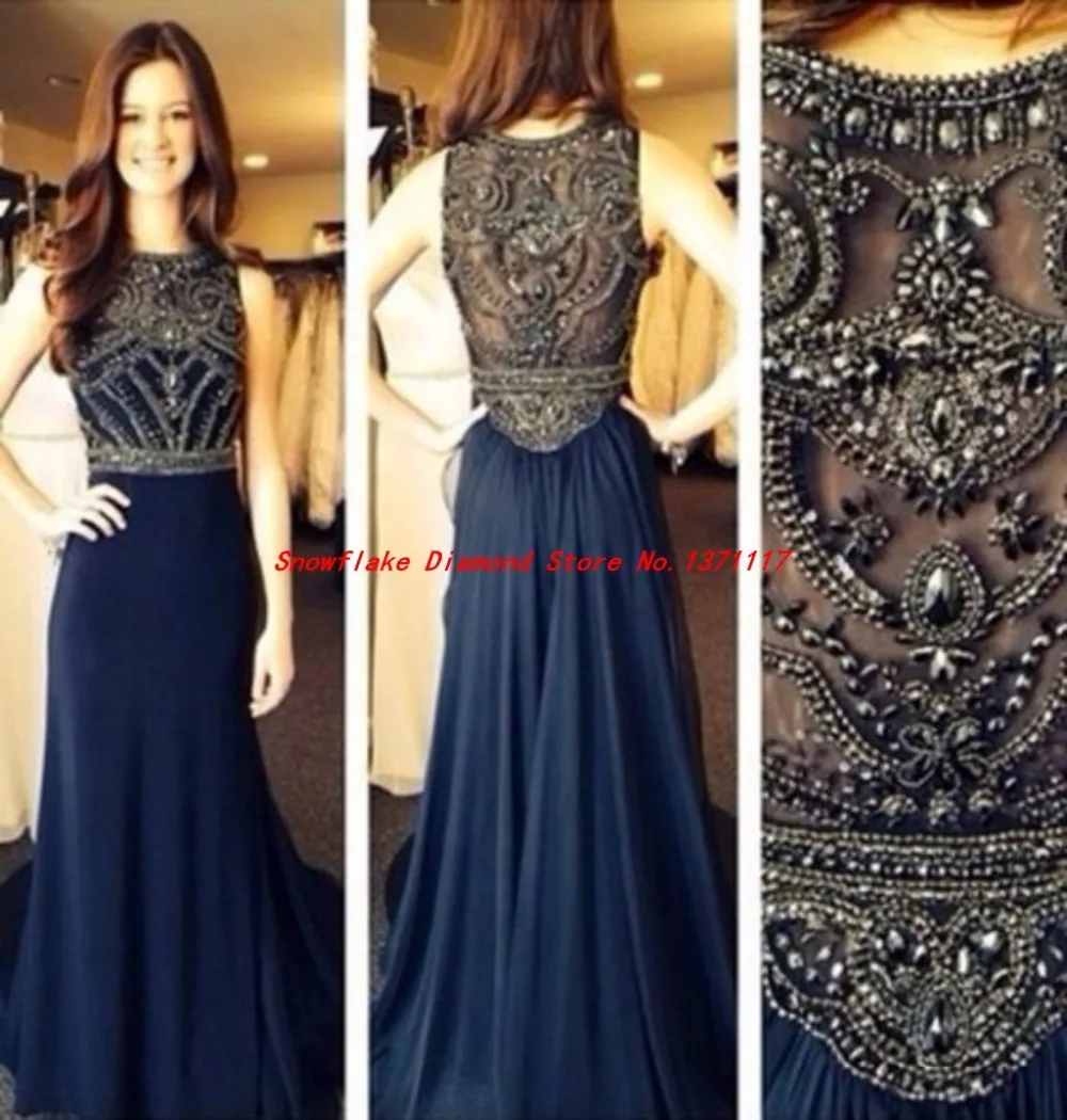 Vintage Style Prom Dresses Blue