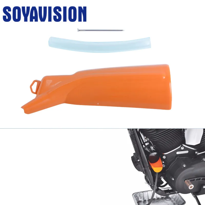 Motorcycle Plastic Oil Filter Funnel Drip Free Oil Case For Sportster