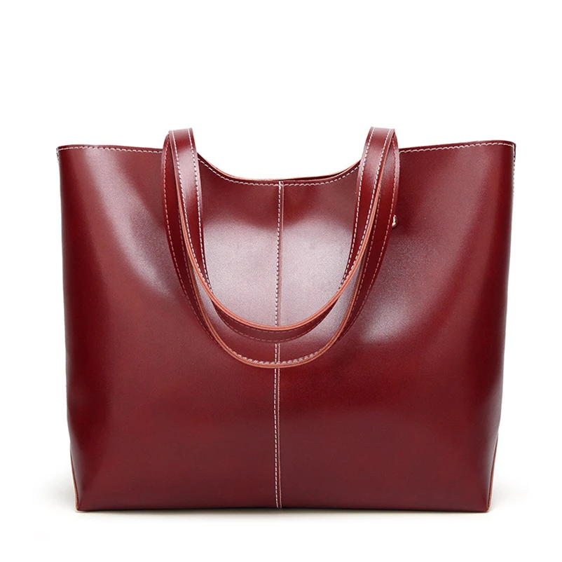 Nevenka Leather Handbag Women Casual Totes Female Shopper Ladies Shopping Bags Large Capacity Bags Vintage Bag for Women 201809