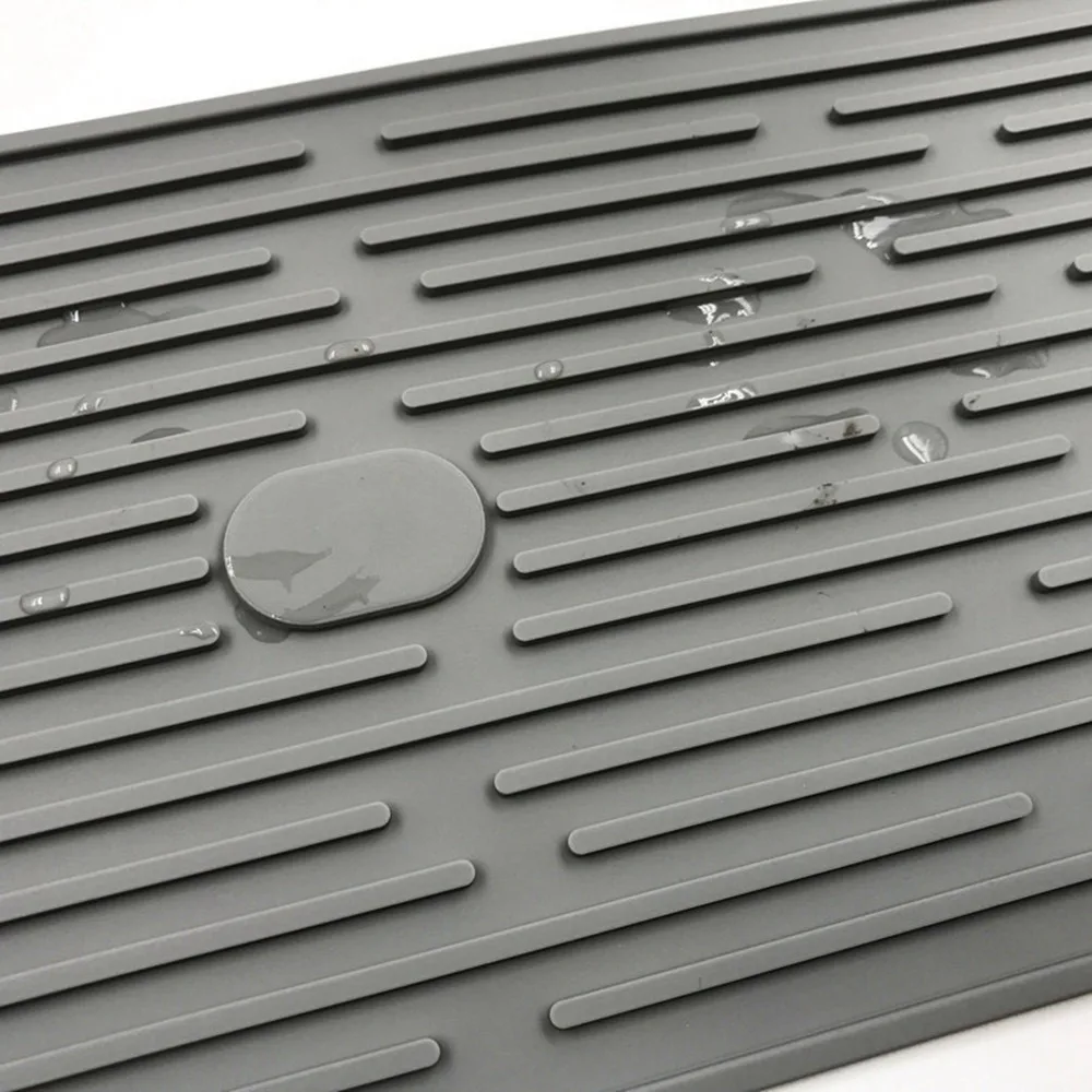 Silicone Drain Mat Trivet Mats Hot Pads Pot Holder Drying Dishes Pad Non Slip Flexible Heat Resistant Coaster Kitchen Table Mats