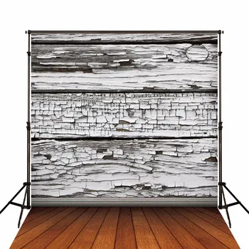 

TR 5x7FT White Vintage Wood Wall Wooden Floor Custom Photography Backdrops Newborn Children Studio Backgrounds Vinyl Seamless