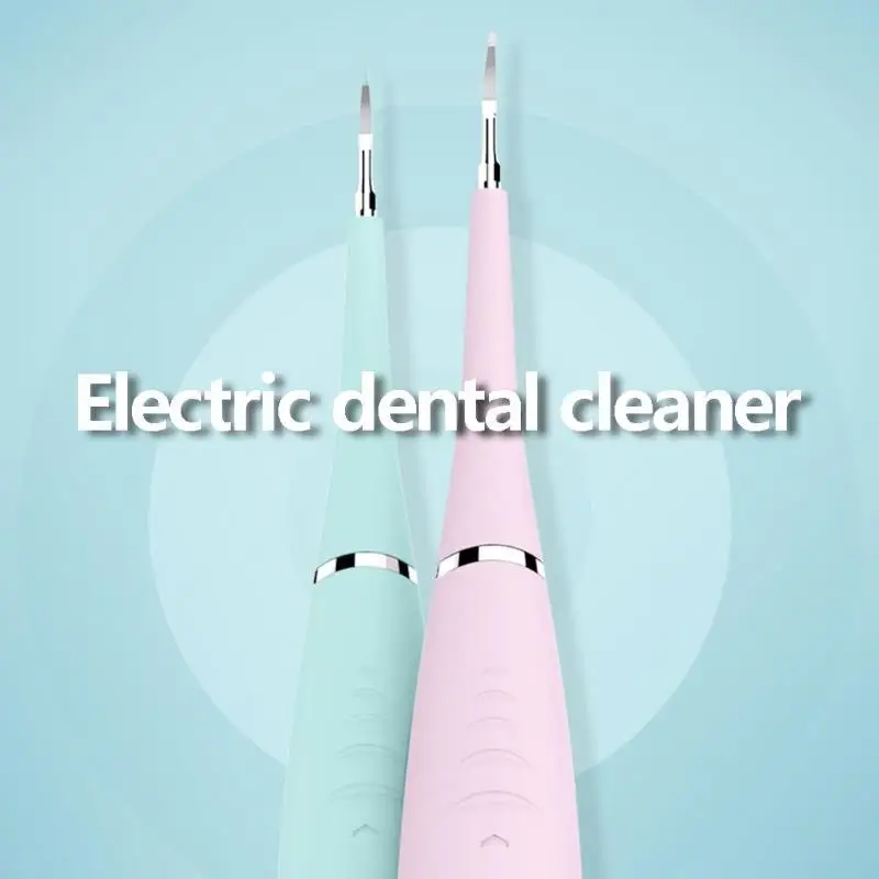 Портативный электрическая звуковая детали стоматологического аппарата для снятия зубного камня чистки зубов Перезаряжаемые USB зуб расчеты зуб Красители средства для удаления зубного камня розового и светло-голубого цвета