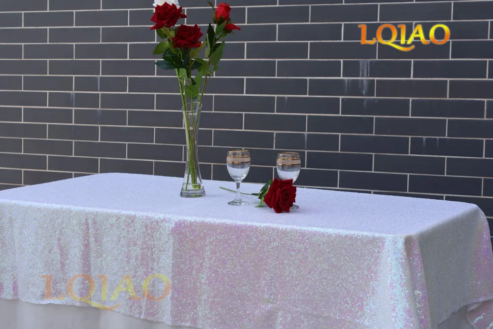 Changed White Sequin Tablecloth-007-01