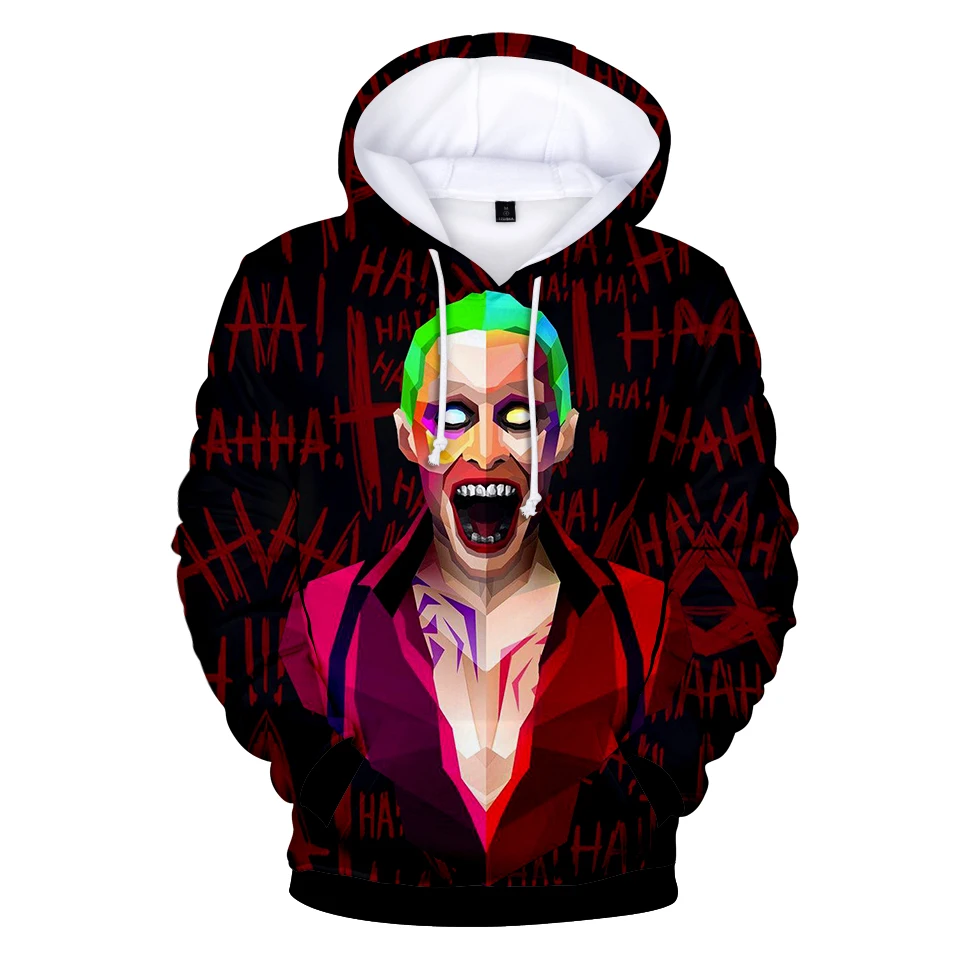 

Aikooki New Haha Joker 3D Hoodies Men/Women Autumn Winter Fashion Casual Sweatshirt 3D Print Haha Joker Anime Hoodie Top