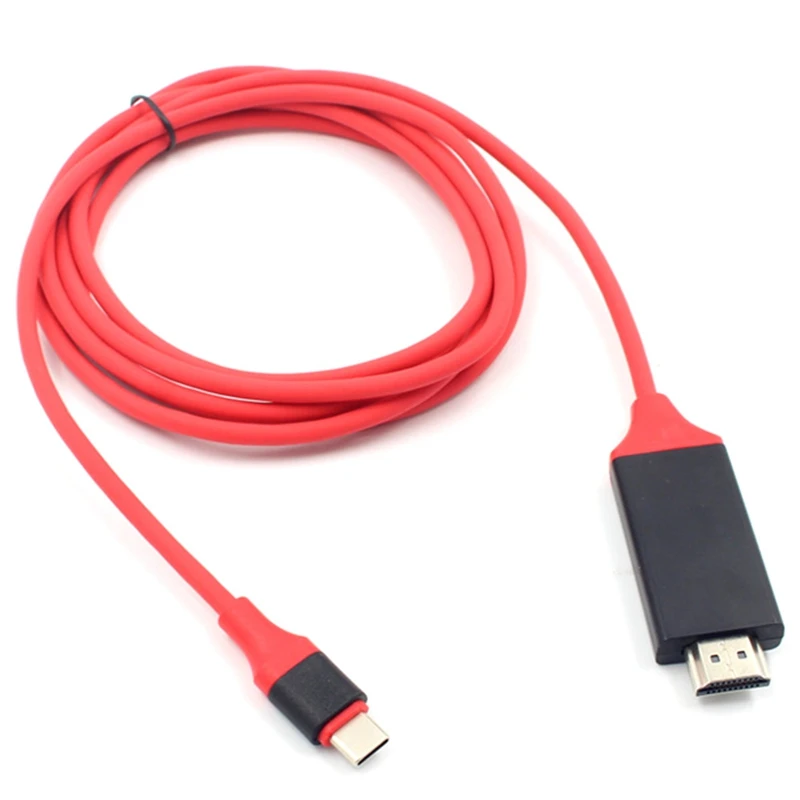 2 м USB-C Тип C USB 3,1 к HDMI 4 k, 2 k HD кабель для Macbook Galaxy S8& XPS13 ноутбук