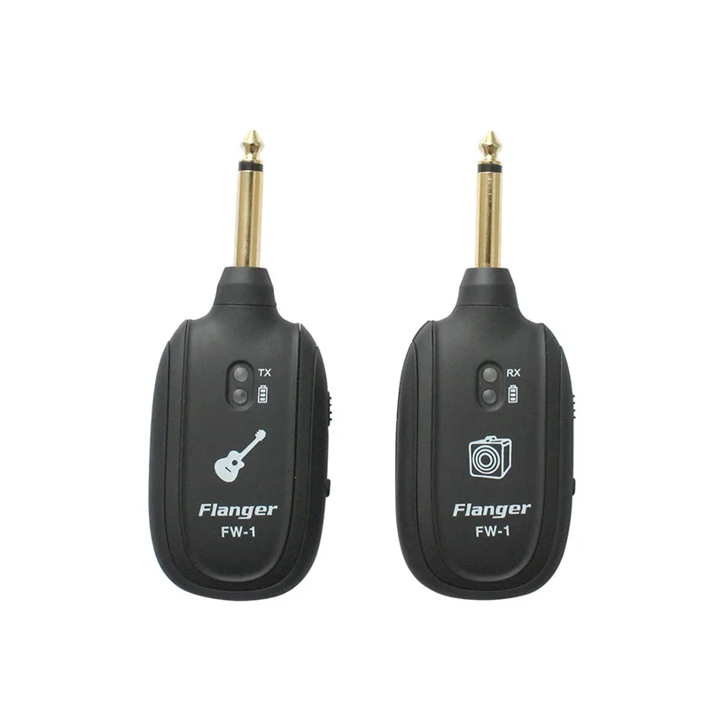 

Flanger Professional UHF Wireless Electric Guitar Transmitter Receiver System Built-in Battery 30M Transmission Range FW1