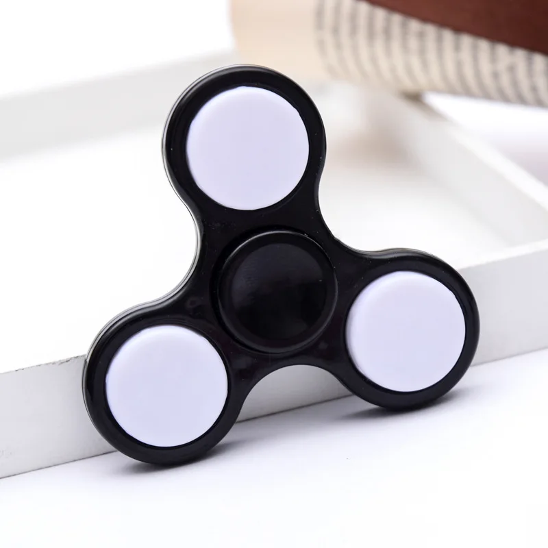 Ручной Спиннер fidget spinner красочные светодио дный светодиодные фонари блики трилистник гироскопа Гироскопический на кончик пальца