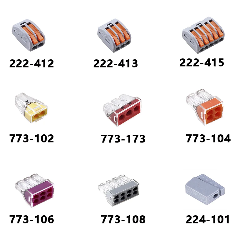 

Free shiping (50 pcs/lot) WAGO mini fast wire Connectors,Universal Compact Wiring Connector,push-in Conductor Terminal Block