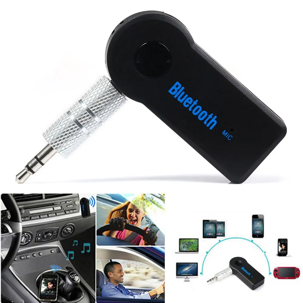 

Universal 3.5mm Male to Male Audio Stereo Plug Jack with Bluetooth 3.0 Music Receiver Adapter For Phone MP3 players hot sale