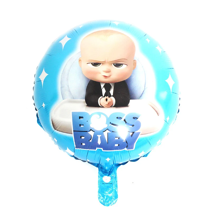 KAMMIZAD 18 дюймовые воздушные шары в синюю точку BOSS BABY из фольги для детского душа globos