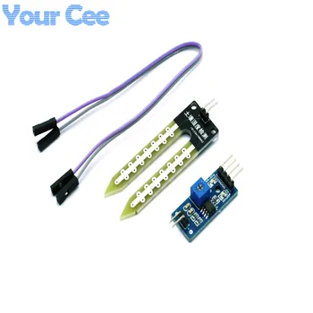 Goede 10 pcs Soil Moisture Vochtigheid Sensor Hygrometer Detectie Module LM393 Chip DIY Elektronische Voor Auto Voor Arduino