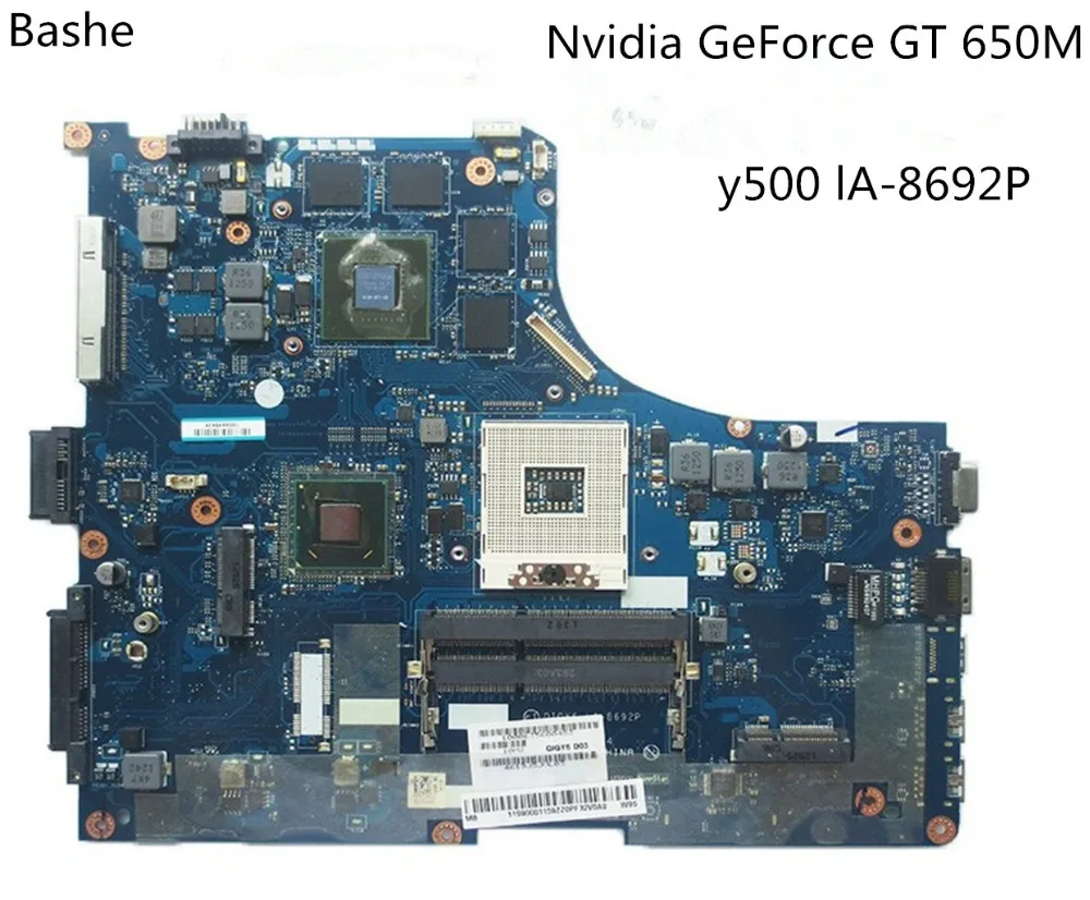 QIQY6 LA-8692P اللوحة الرئيسية ل lenovo ideapad Y500 اللوحة المحمول غيفورسي GT650M اختبار كامل
