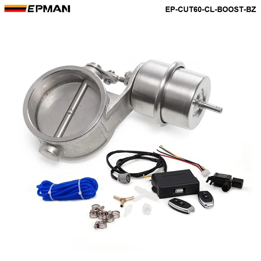 Exhaust Control Valve Cutout 2.3" 60mm Pipe Closed With Boost Actuator