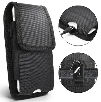 

Vertical Nylon Pouch Case Waist Bag Holster with Belt Clip/Loop for Cell Phone under 5.8 inch for iPhone X XR 6//6s/7/8 Plus