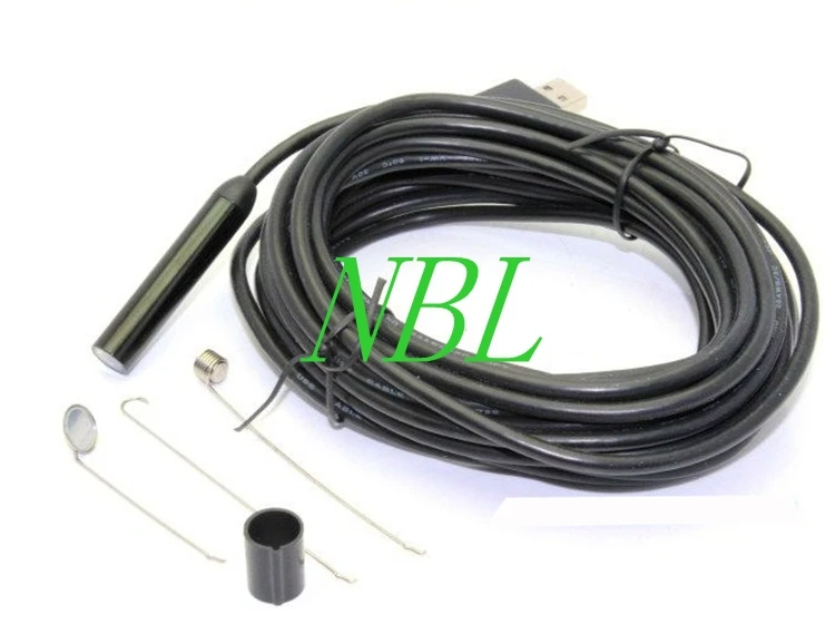 Mini 2MP PAL Pinhole USB endoscopio 6 * LED 1/6 VGA CMOS 1600*1200 HD impermeable 20M 9mm alambre e
