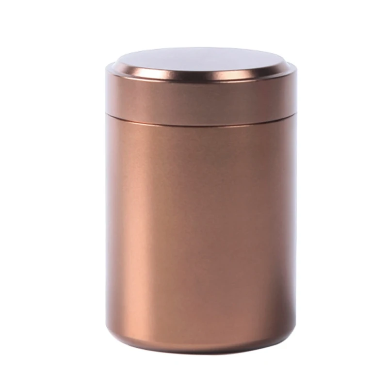 

Tea Caddy Mini Aluminum Storage Boxes Sealed Coffee Cans Tea Portable Container Travel Tea Caddy Organize Storage Bottles Jars