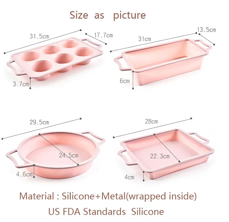 4 стиля кухонные формы для выпечки DIY силиконовые формы для выпечки тортов выпечки Торты, хлеб десерты выпечка сковорода формы для торта инструменты форма для выпечки