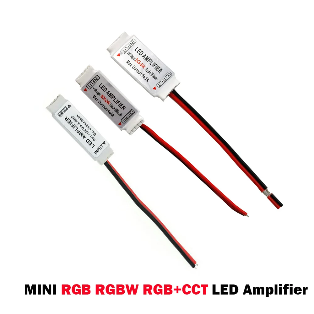 DC5-24V мини led усилитель контроллер для RGB/RGBW/RGB+ CCT RGBWW RGBCW 5050 3528 полосы светильник led полосы Репитер сигнала мобильного телефона аксессуар