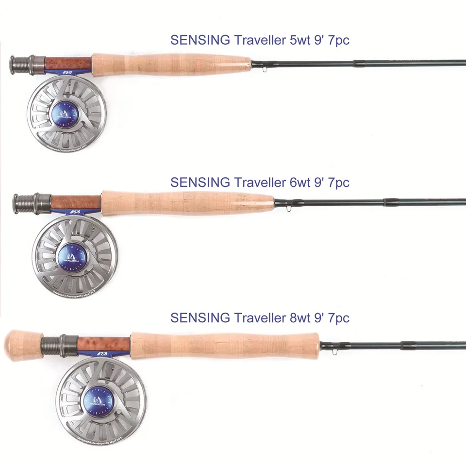 M MAXIMUMCATCH Maxcatch Traveler Fly Fishing Rod 7-Piece IM10 Carbon Rod with Cordura Tube in 5//6//7//8 Weight