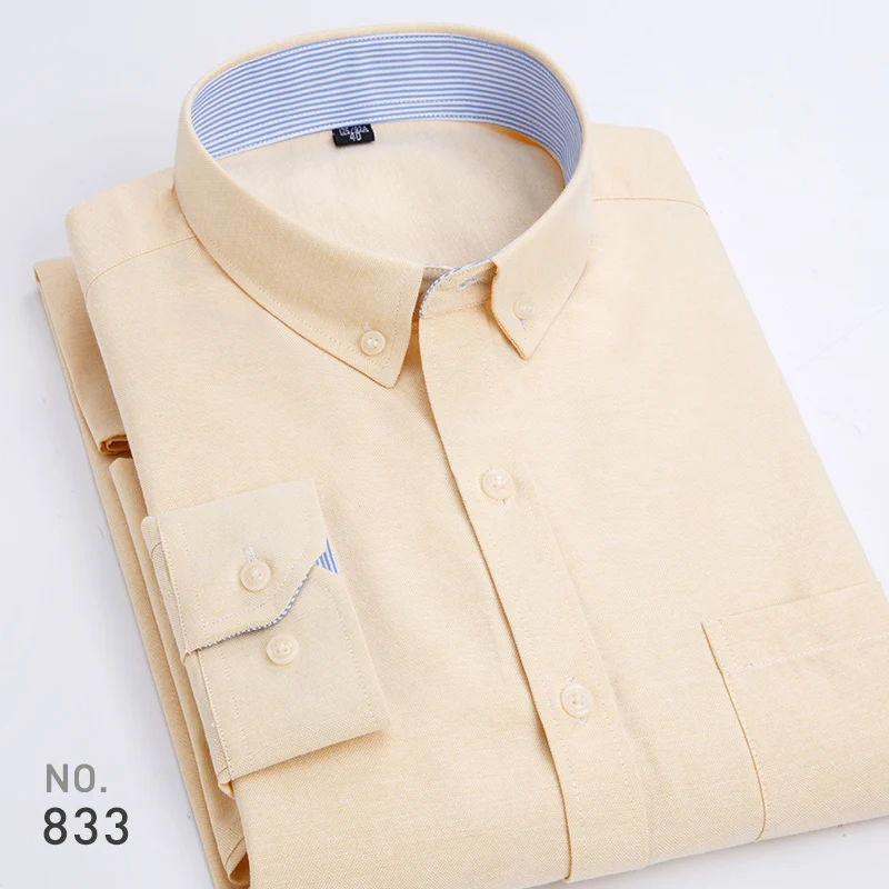 DAVYDAISY, новинка, весна-осень, мужские рубашки, бренд Оксфорд, длинный рукав, одноцветная, Повседневная рубашка, рабочая рубашка, camiseta masculina DS221
