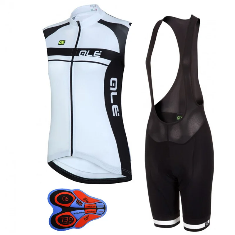 2017 Ale Women Cycling sleeveless Jersey bike shorts set Breathable