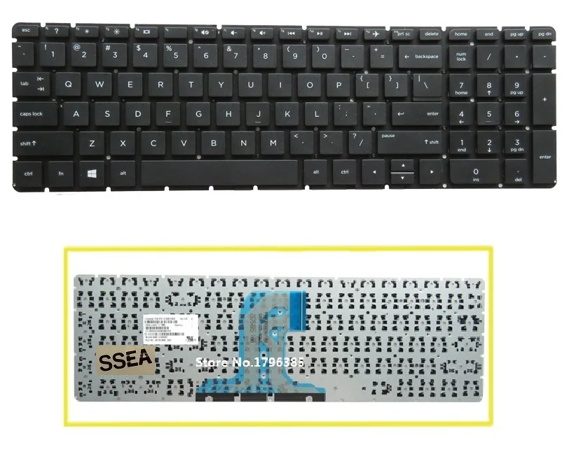 SSEA новая клавиатура для HP 250 G4 256 255 15-af 15-ac 15-ac000 Клавиатура ноутбука без рамки |